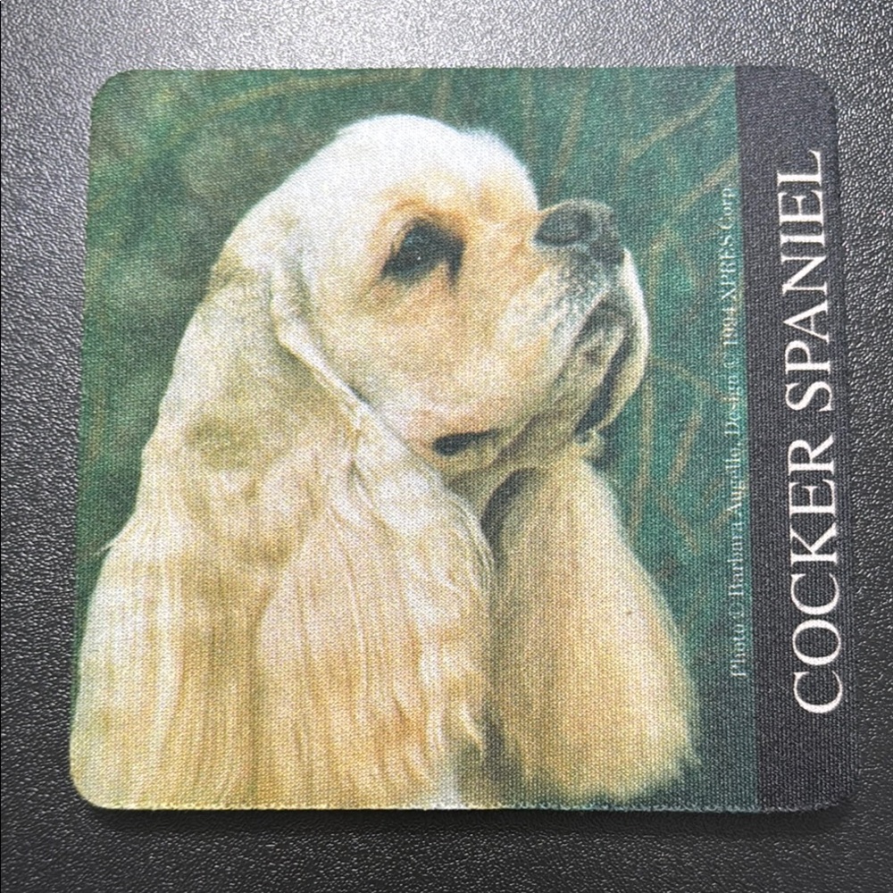Canine Coasters Buff Cocker Spaniel Dog Y2K New in package